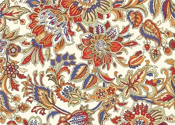 Çiçek Özel Baskılı Kumaşlar Vintage Döşemelik Kumaş Bezi