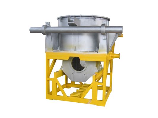 horno de Meling del cinc de 300KG 75KW, 0,3 hornos fusorios de la inducción eléctrica de la frecuencia de la tubería