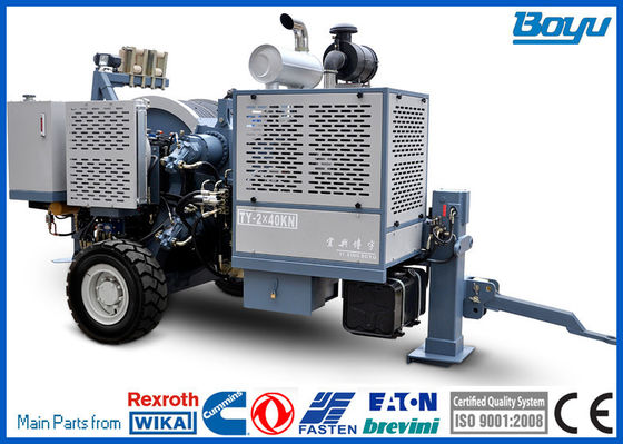 อุปกรณ์เสริมสำหรับสายรัดไฟฟ้าสำหรับ OPGW / ADSS และตัวนำ 9Ton 2x45kN Cummins Engine