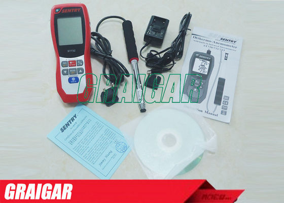 Heißes Draht IR-ThermoAnemometer Infrarot- Thermometer WACHE-ST732 Luft-Geschwindigkeits-Luftströmungs-Temperaturmessung